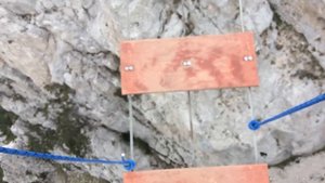 Подвесной мост на горе Ай-Петри