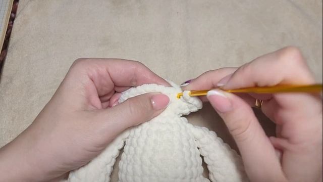 ??ПЛЮШЕВЫЙ ЗАЙЧИК КРЮЧКОМ?С РАДУЖНЫМИ УШКАМИ?crochet bunny?Häschen häkeln