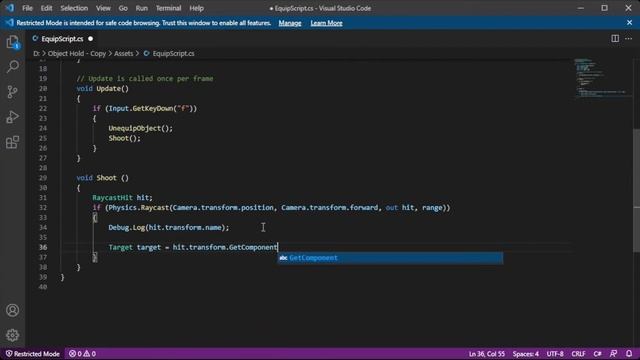 How To Make A Drop and Pick up System for Weapons/Items in 5 MINUTES | Unity 3D смотреть онлайн