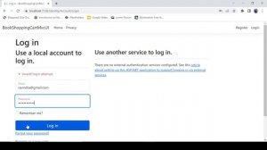 Shopping Cart project in .net core mvc (with authentication) & Source code | part 1