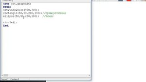 Pascal. Работа с графикой (Ellipse, rectangle, circle, textout)