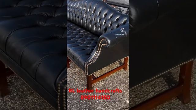 100 % pure leather chesterfield vintage leather sofa 🛋️