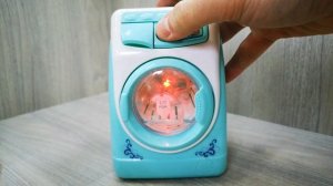 Игрушечная стиральная машина (свет звук) 8х11 см. Игрушка стиральная машина. Мини стиралка для дете