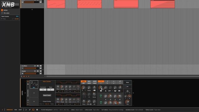 How to use the Bitwig Note Counter device tutorial