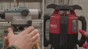 Технолония Hilti ротационного нивелира