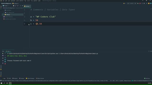 Python Variables | Variable in Python | what is variable in python #4
