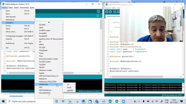 ESP32 ou ESP8266 em tempo real - Real Time - Rápido - Socket смотреть онлайн