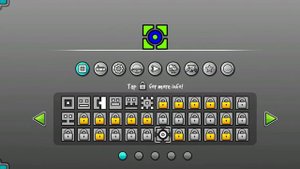 мы сегодня играем в Geometry Dash и мы получили жёлтый цвет