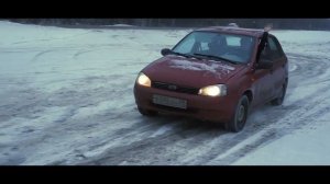 ДРИФТ НА ПЕРЕДНЕМ ПРИВОДЕ...КОЛЯН ВАЛИТ БОКОМ (зимний дрифт на калине).