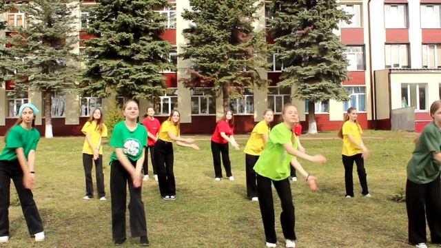 МБОУ Шемуршинская СОШ Флешмоб "Молодежь - за безопасность дорожного движения"