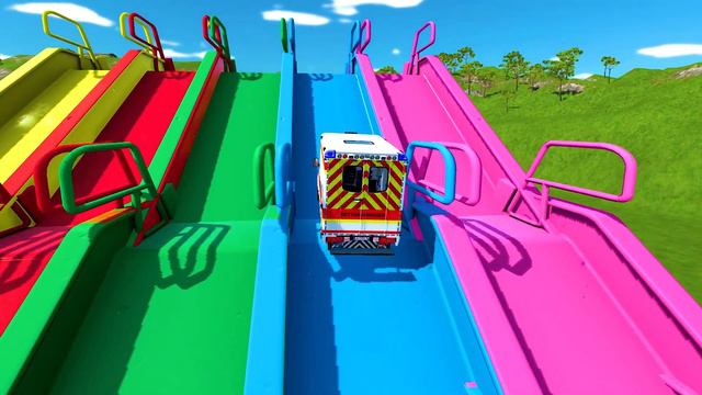 DACIA POLICE, LOADER, RESCUE CAR, AMBULANCE EMERGENCY VEHICLES TRANSPORTING WITH TRUCKS! FS22 смотреть онлайн