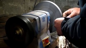 Ковка полукруглой стамески из напильника