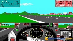 Grand Prix Circuit gameplay (PC Game, 1988)