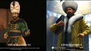 Civilization 6 vs Civilization 5 Comparison - Ottoman Empire (Suleiman)