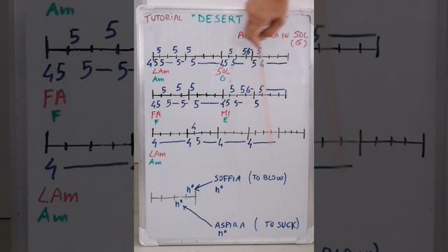 HARMONICA IN G(SOL) TAB TUTORIAL  *DESERT ROSE"  TABLATURA  AND GUITAR CHORDS/ TOCAR ARMONICA