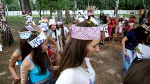 День индейцев в международном кемпинге "Летний лагерь Большой медведице"