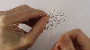 Wire Mandala Flower Pendant Tutorial