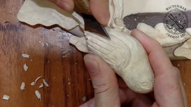 Wood carving/резьба по дереву. Резная рама для зеркала. часть 2 смотреть онлайн