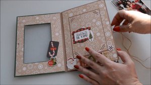 СКРАПБУКИНГ/НОВОГОДНЯЯ ПОП АП ОТКРЫТКА/SCRAPBOOKING IDEAS/POP UP CARD/POP UP PAGE
