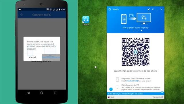 Shareit - How to connect to PC with QR code смотреть онлайн