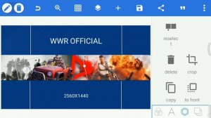 cara membuat sampul youtube gaming di android