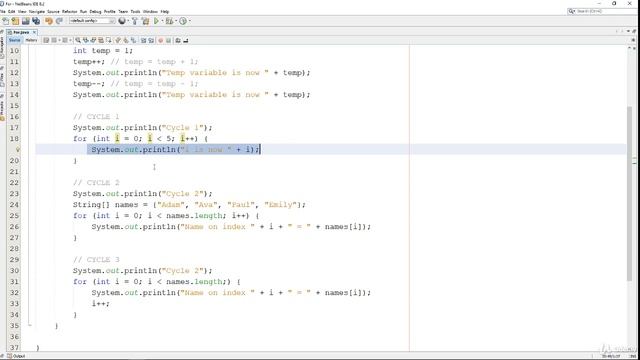 4  CODE Program Of  for loop in Java NetBeans