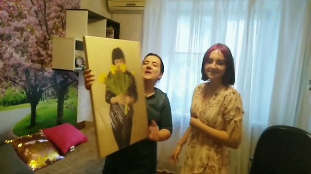 Портрет на холсте/Супер эмоции ??от старшей дочери/Подарок смотреть онлайн