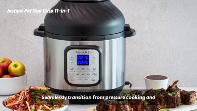 Instant Pot Duo Crisp 11-in-1 Air Fryer and Electric Pressure Cooker Combo with Multicooker Lids смотреть онлайн