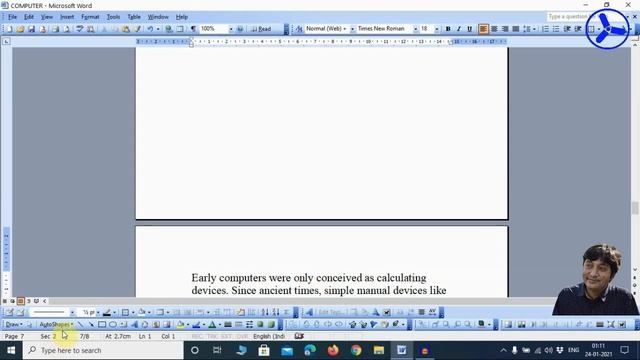 Microsoft Office Word 2003 (INSERT-BREAK, PAGE NUMBERS, DATE & TIME[Part - 9] Bengali| ICTC(Gov Reg смотреть онлайн