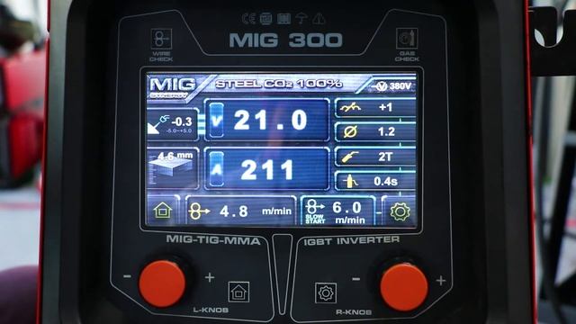 Inverter MultiProcess Welding Machine Synergic MIG-250/300YN LCD смотреть онлайн
