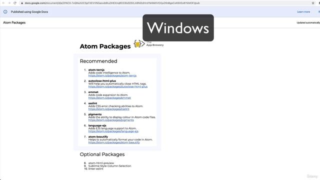 009 Setup Packages