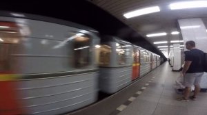Обкатка "колючего" на линии "С" пражского метрополитена 11 сентября 2021 года