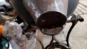 как изготовить мангал в виде поросёнка из бойлера