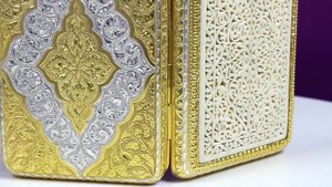 Портсигар с позолотой и слоновой костью (Новинка), арт №3255