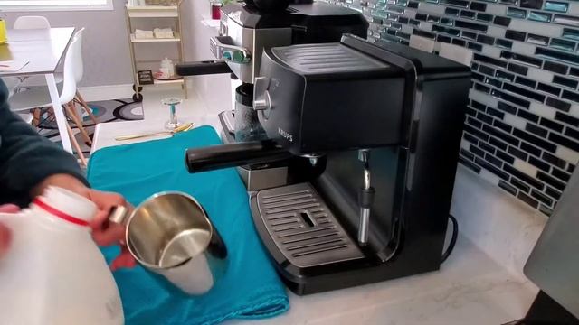 Cappuccino in a minute!! #Krups Espresso Machine смотреть онлайн