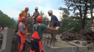 На Шаумянском перевале возводят мосты