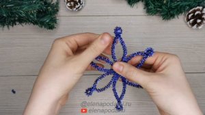 ❄СНЕЖИНКИ ИЗ СИНЕЛЬНОЙ ПРОВОЛОКИ❄ SNOWFLAKE DIY ЕленаПодарки