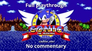 [eng] Sonic the Hedgehog (1991) | Full playthrough (No commentary) [1080p 60 fps]