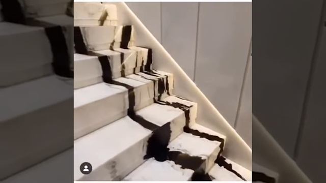 Panda white marble steps