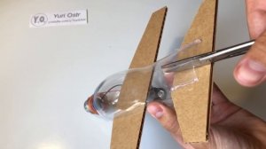 How to Make Flying Airplane at Home from Plastic Bottle and Cardboard