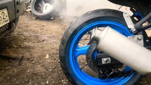 Suzuki bandit 400-2 /выхлоп два глушителя
