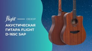 Обзор акустической гитары FLIGHT D-165C SAP