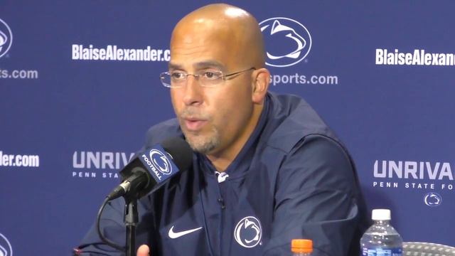 Penn State's James Franklin on replacing Chris Godwin смотреть онлайн