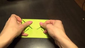 Простой конверт оригами с застежкой, envelope with clasp