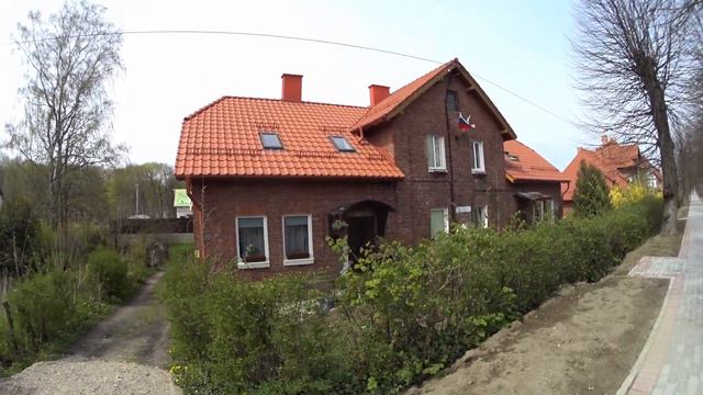 Поселок Янтарный.  Курорт на берегу Балтийского моря.