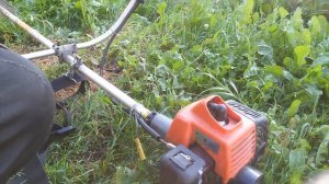 мотокоса HITACHI CG 22EAS (4Ч)-работа после прочистки глушителя и карба