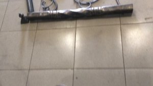 Окончание кованых перил начальный столб для перил