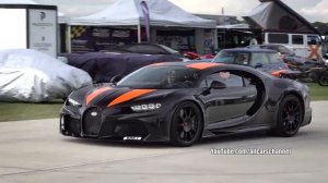 Bugatti Chiron Super Sport 300+ accelerations on track vs Bugatti Divo, Monza SP2 and other cars