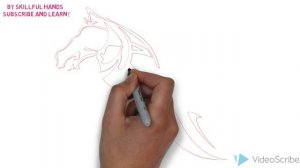 How to Draw a Horse tattoo / Как нарисовать татуировку лошадь