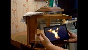 Простая самодельная имитация пламени огня для камина своими руками Эксперимент Показываю Ед